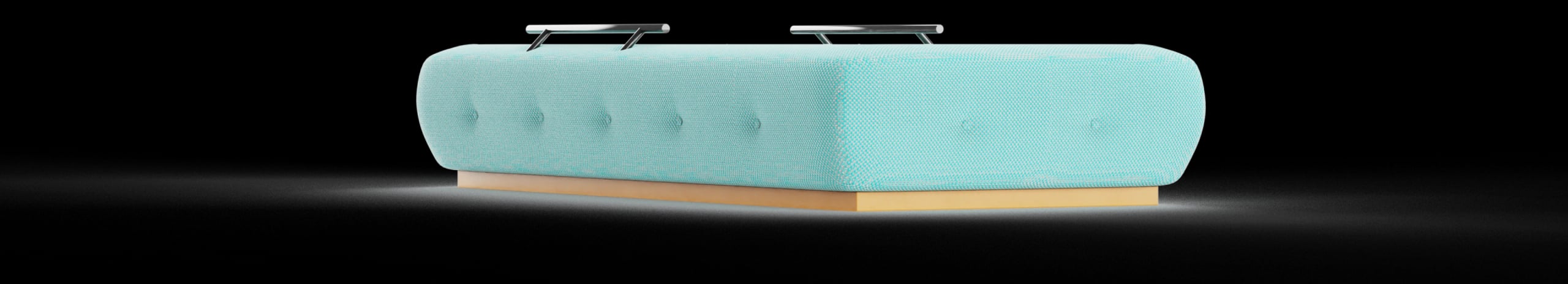 Driifloat pod showing its saline water and ultra-thin membrane